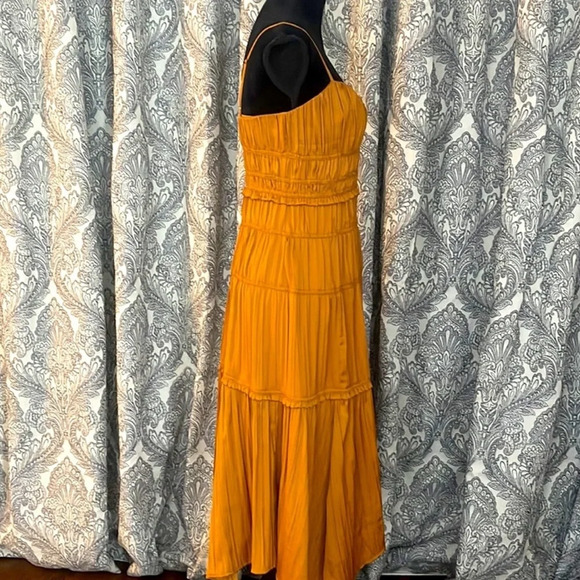 Anthropologie Orange Midi Dress - Picture 11 of 12